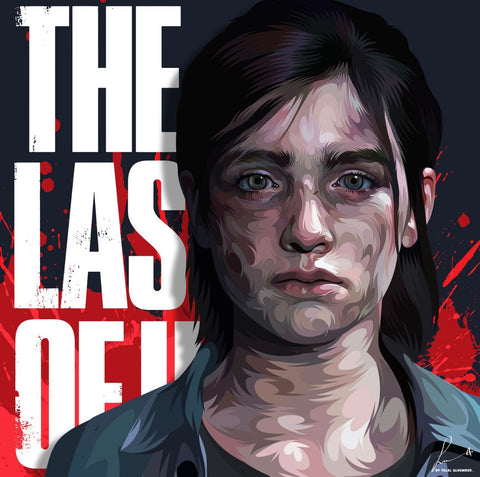 The Last Of Us Ellie Frameless Art Painting (30*30 cm)