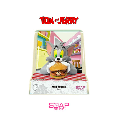 Official Soap Studio Tom & Jerry Mini Burger Bust Figure