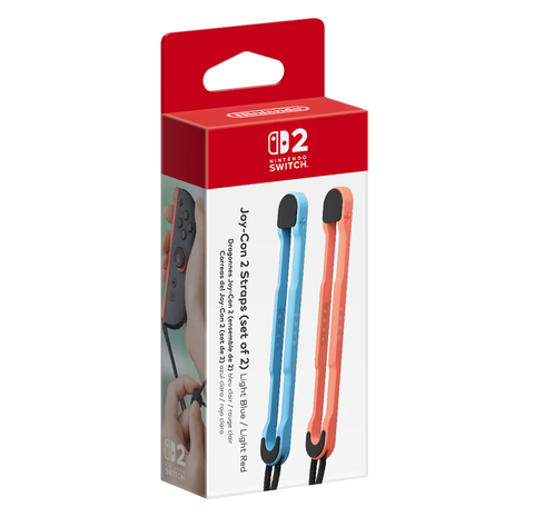 Official Nintendo Switch 2 Joy-Con™ 2 Straps (set of 2) Light Blue / Light Red