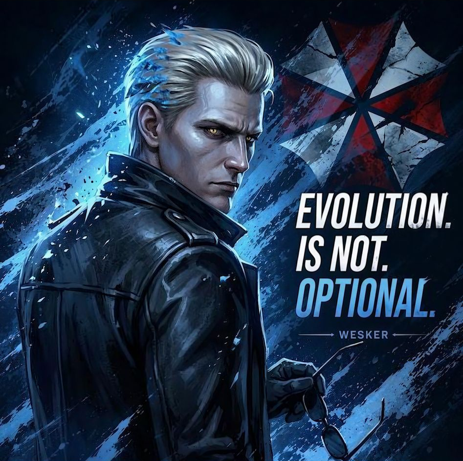 [Horror] Resident Evil Wesker Frameless Art Painting on Acrylic Sheet (30x30cm)