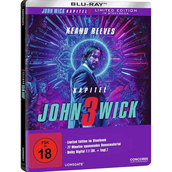 John Wick 3 (Limited Edition Steelbook) (Blu-ray )