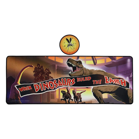 Jurassic Park XL Desk Pad & Coaster Set Dinosaurs Limited Edition (80x30cm)