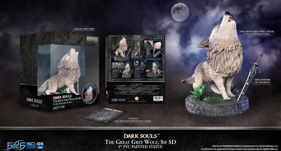 Dark Souls - The Great Grey Wolf Sif SD PVC Statue (22cm)