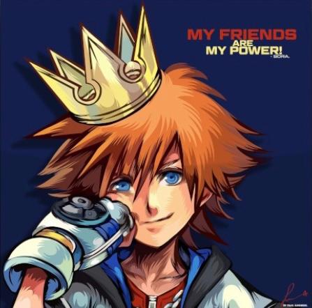 Disney Kingdom Hearts Sora Frameless Art Painting (30*30 cm)