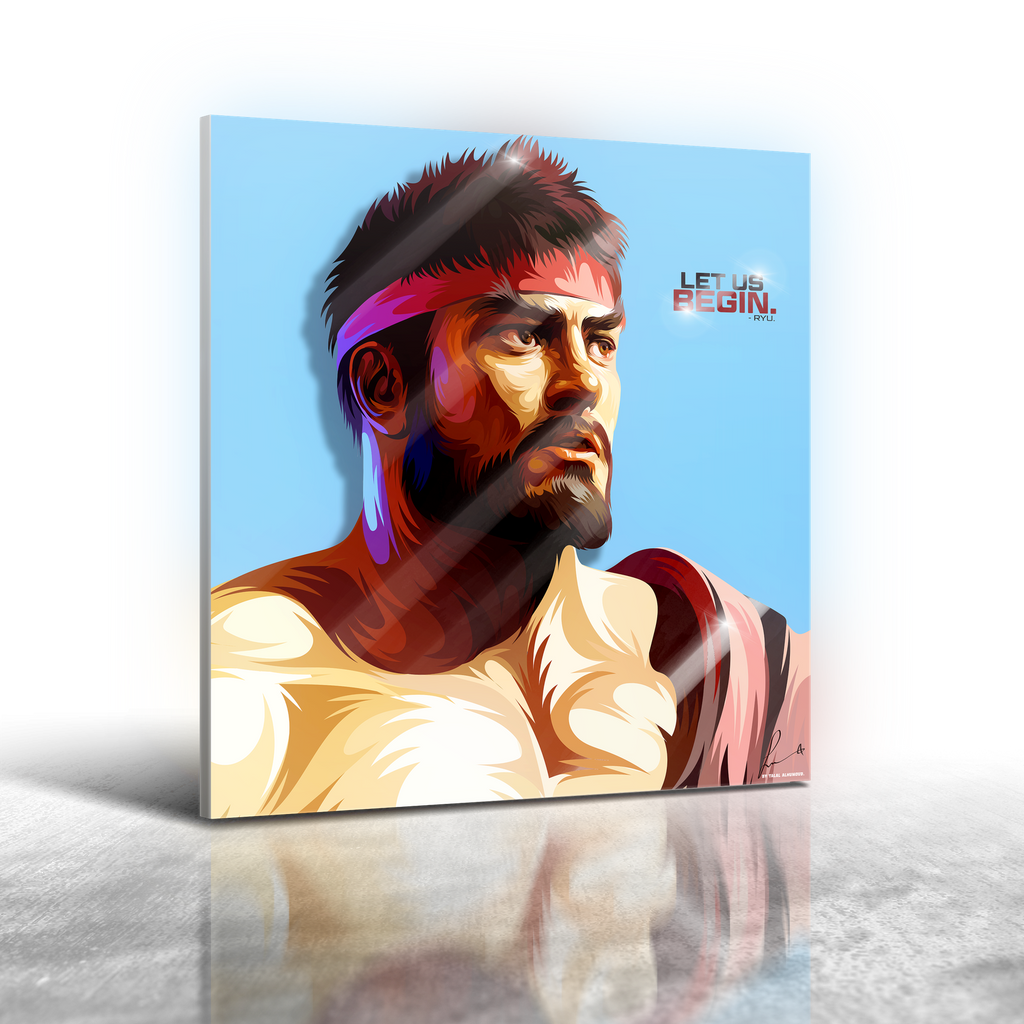 Street Fighter 6 - Ryu Frameless Art Painting (30x30cm)