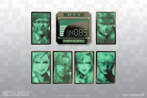 Metal Gear Solid Codec Lenticular Pin Set