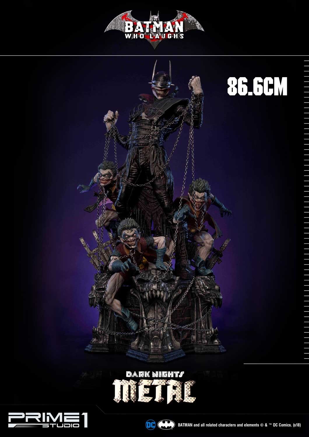 Prime 1 Studio Batman Who Laughs Deluxe Version 1/3 Scale Statue – Dark Nights: Metal (Pre Owned - Like New)