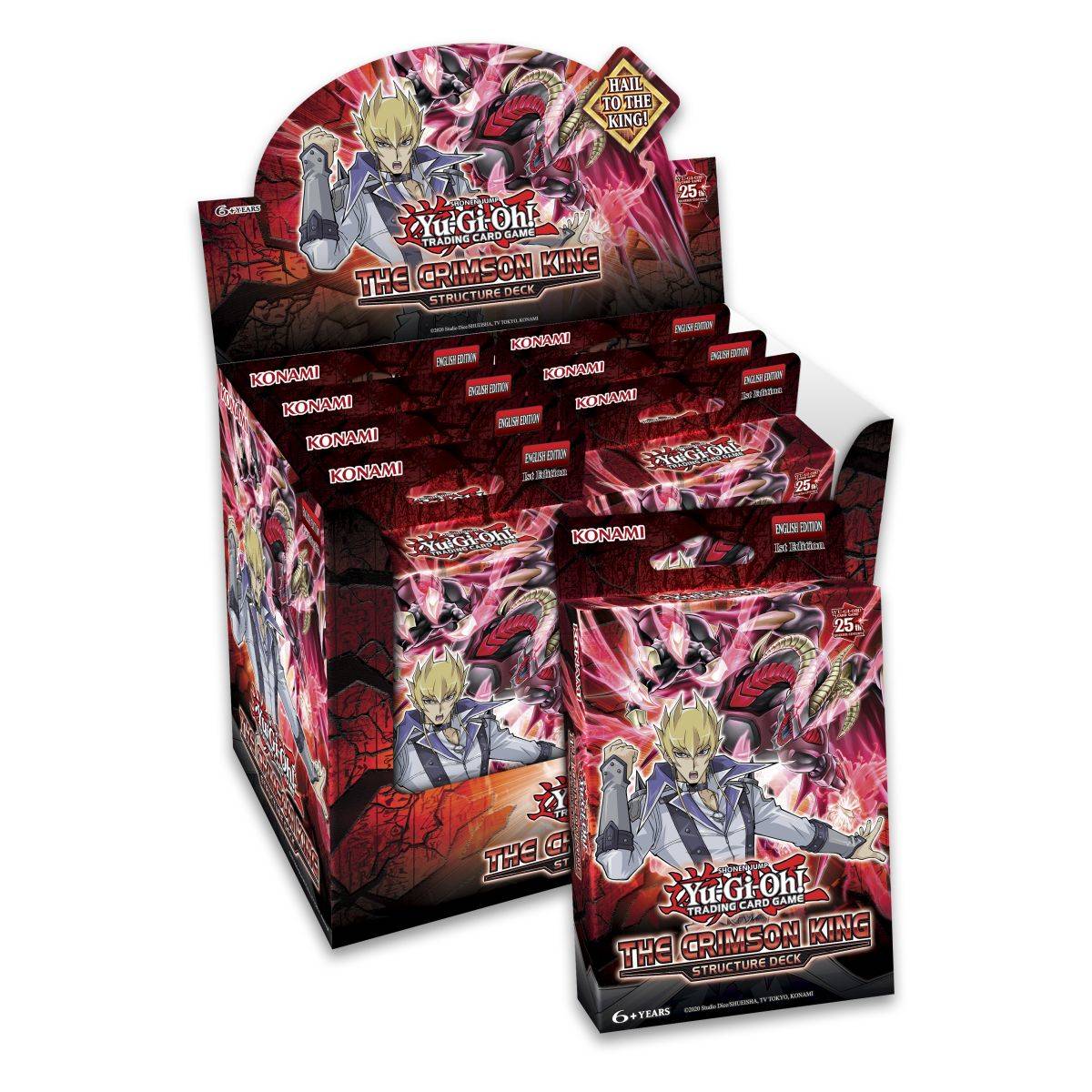 Yu-Gi-Oh! The Crimson King Structure Card Deck Display (1pcs)
