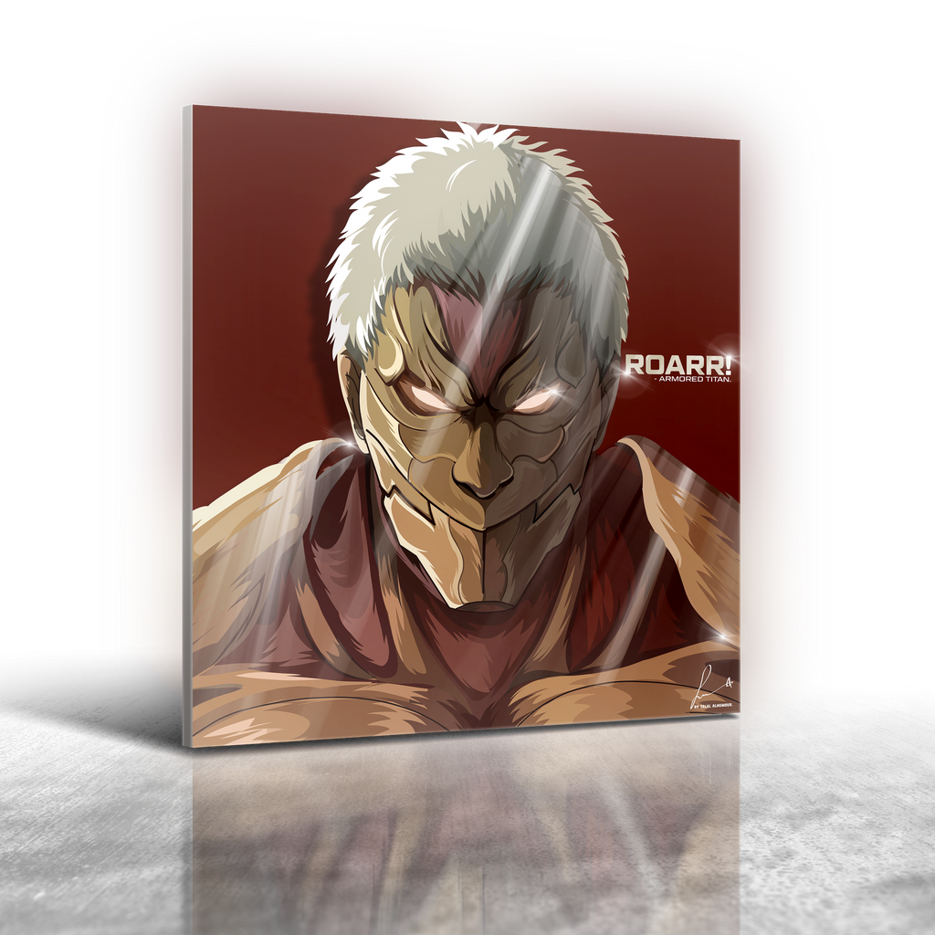 Anime Attack on Titan Armored Titan Frameless Art Painting (30x30cm)
