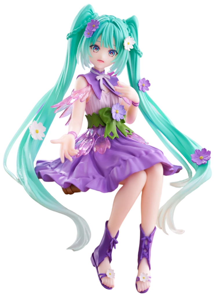 Hatsune Miku: Flower Fairy - Purple Cosmos Ver. Noodle Stopper Figure (14cm)