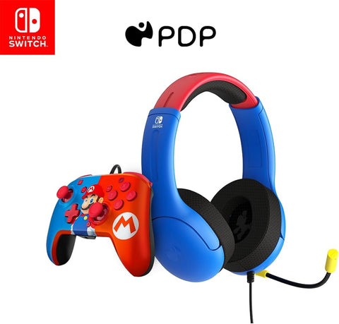 [NS] Mario Bundle - Airlite Headset & Mario Power Pose Controller