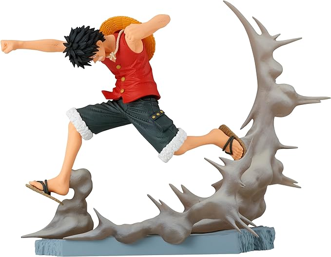 Banpresto Anime One Piece Monkey D. Luffy Senkozekkei Figure -  (8cm)