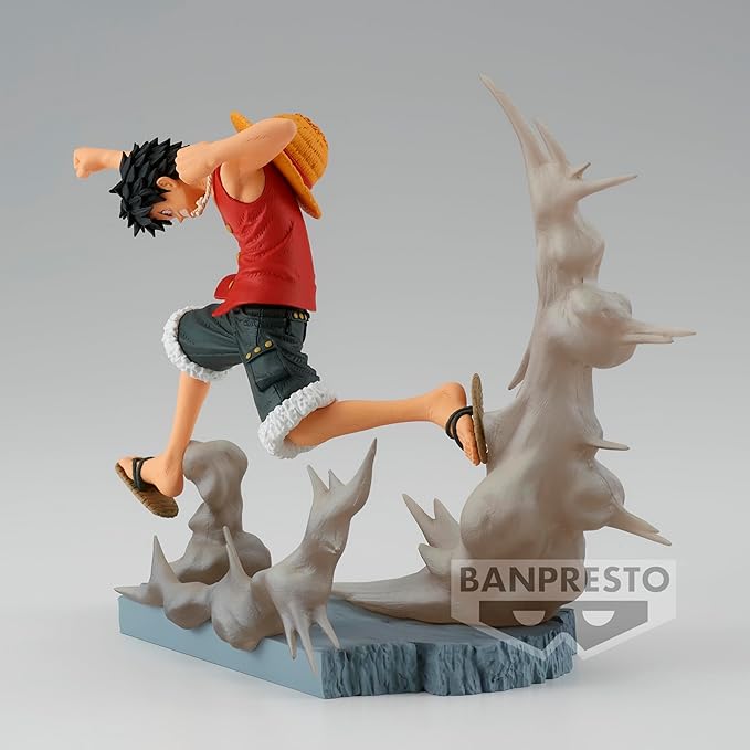 Banpresto Anime One Piece Monkey D. Luffy Senkozekkei Figure -  (8cm)