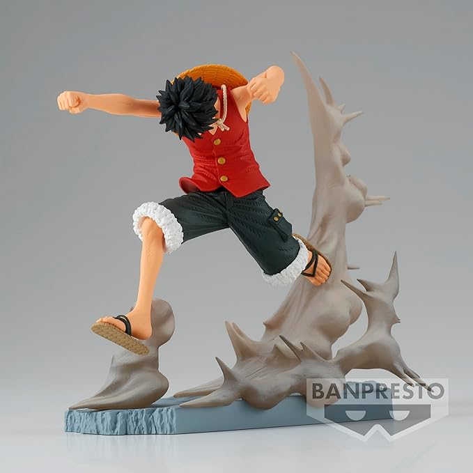 Banpresto Anime One Piece Monkey D. Luffy Senkozekkei Figure -  (8cm)