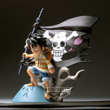 Anime One Piece World Collectable Log Stories Monkey D Luffy Figure - (9cm)