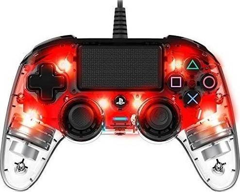 [PS4] Nacon Wired llluminated Compact Controller  Crystal Red