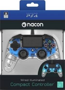 [PS4] Nacon Wired Compact Controller Crystal Blue