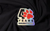 Official Naughty Dog's "40 Years" Anniversary Logo Printed T-Shirt