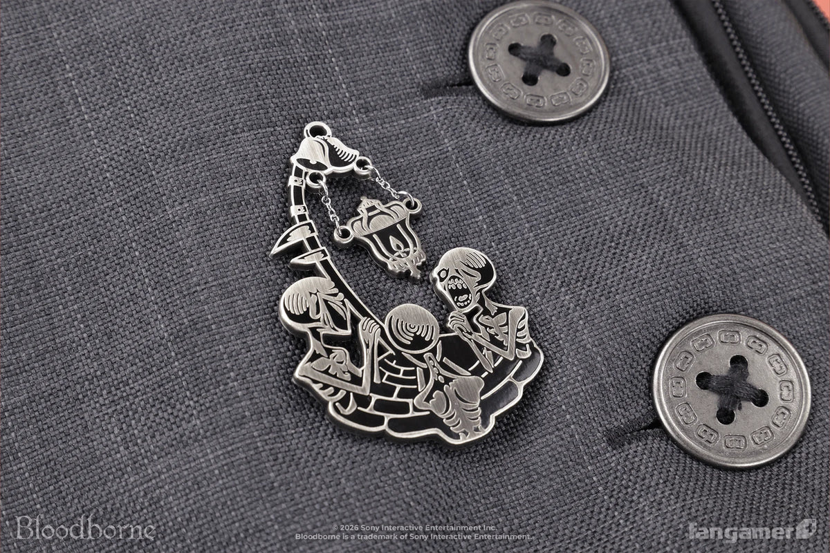 Official Bloodborne The Lamp and Messenger Enamel Pin