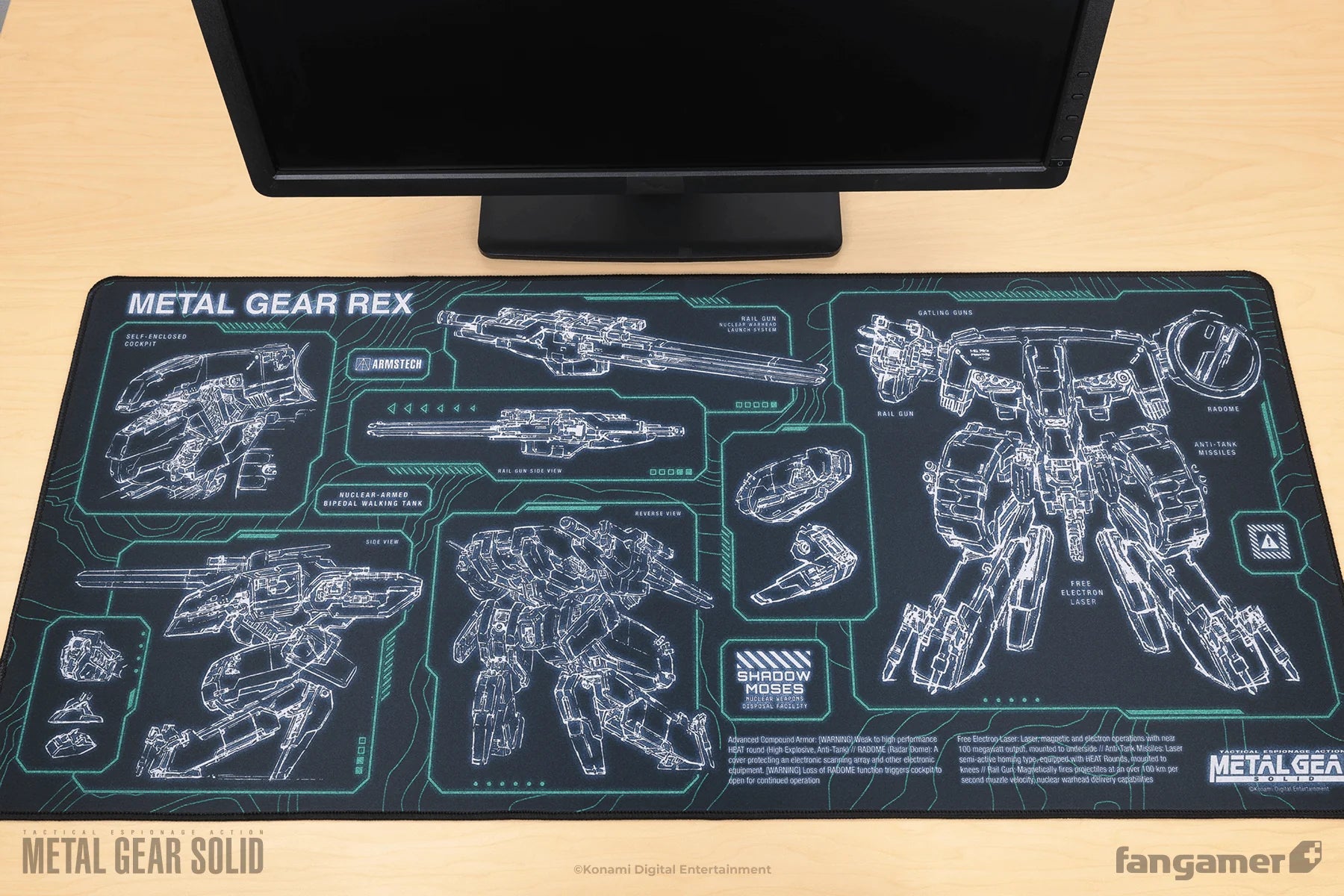 Official Metal Gear Solid Mechanized Desk Mat XL