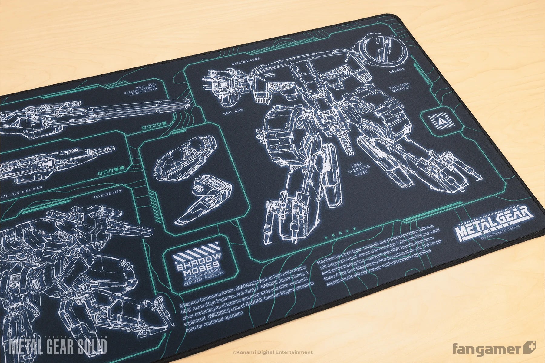 Official Metal Gear Solid Mechanized Desk Mat XL