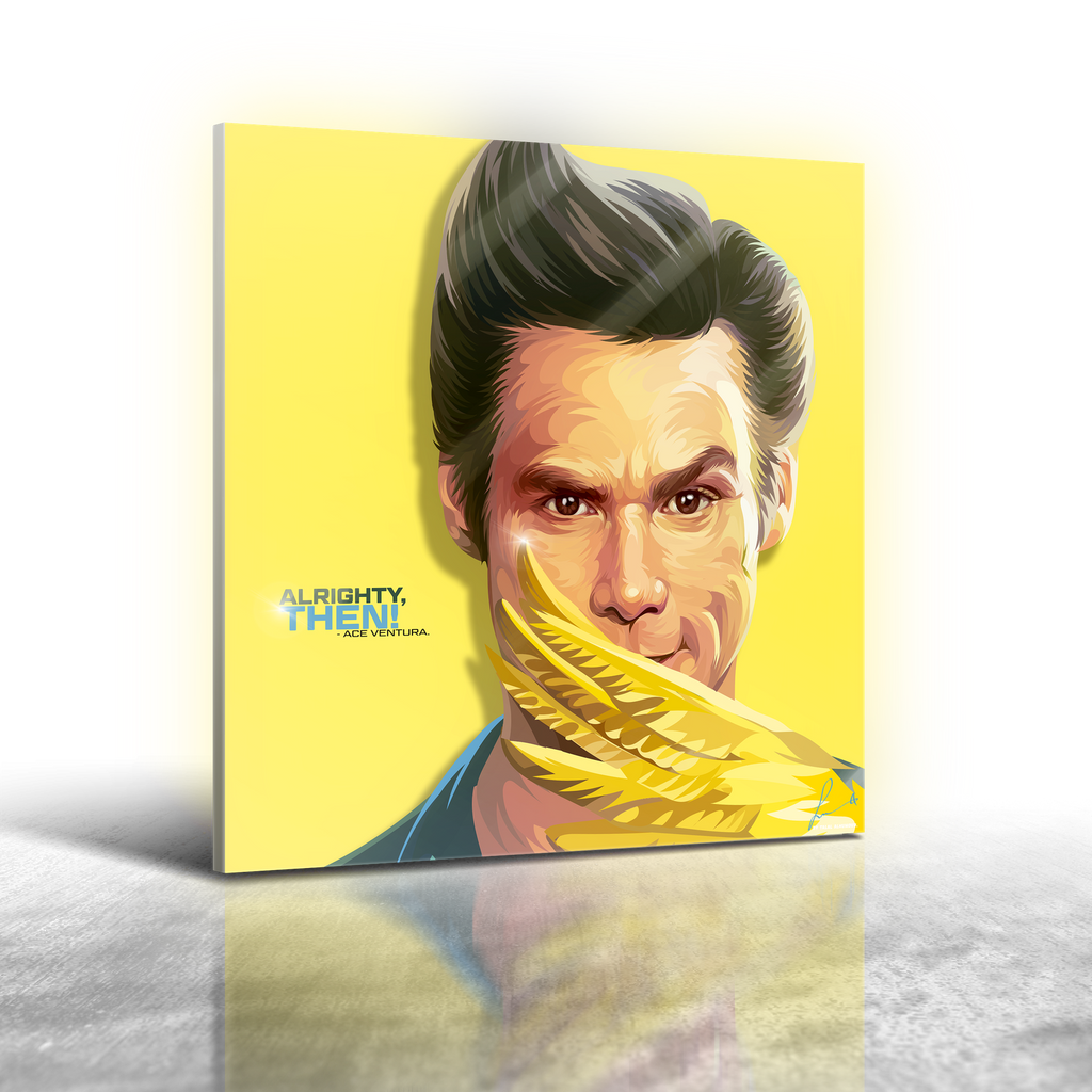 Ace Ventura Frameless Art Painting (30x30cm)