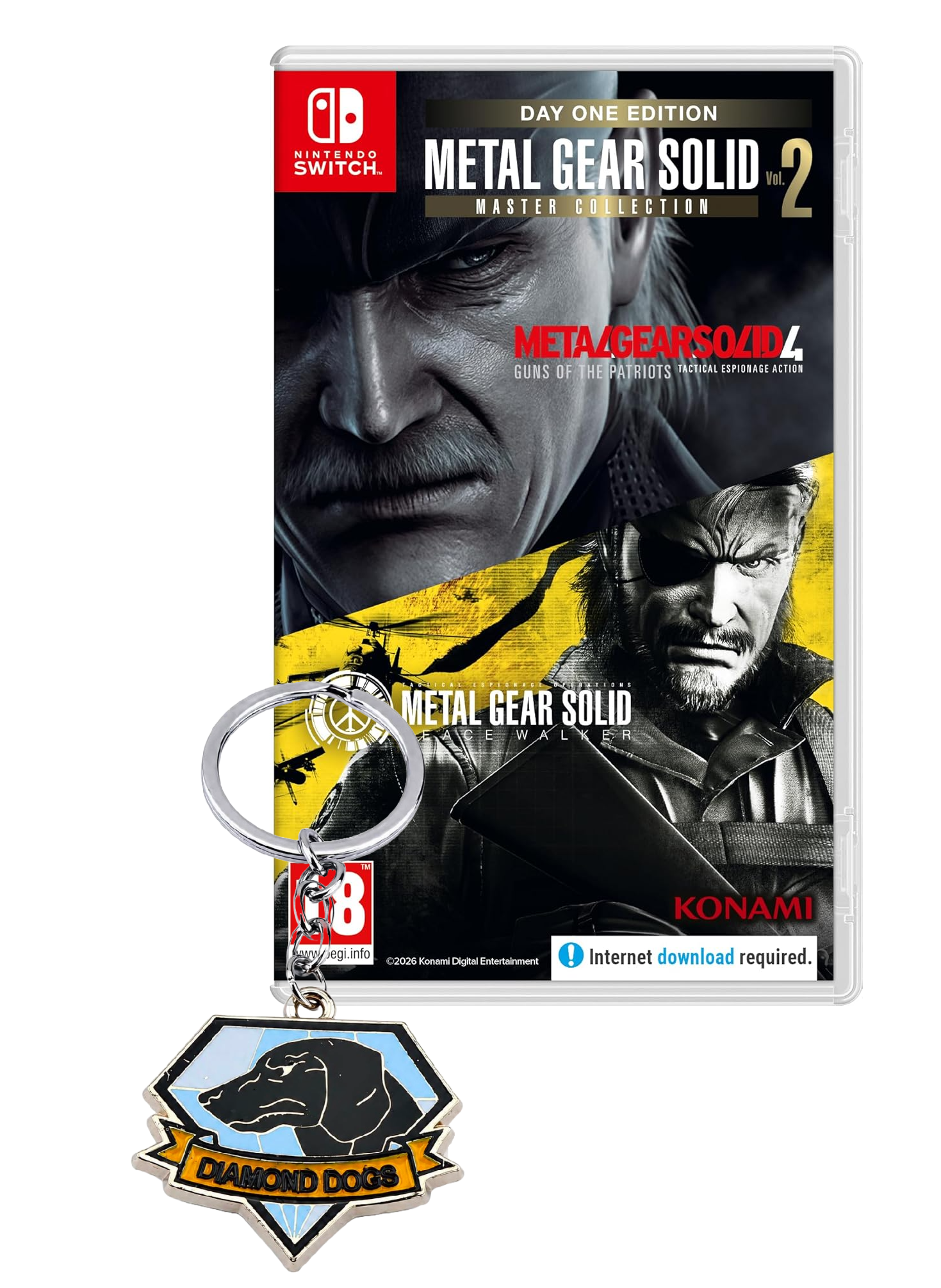 [Pre-Order] [NS] Metal Gear Solid Master Collection Vol.2 – Day One Edition + Gift Keychain R2