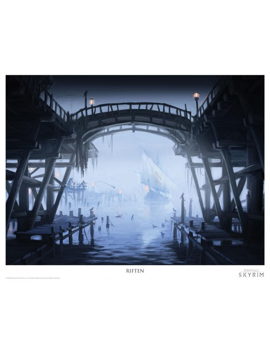 Official Elder Scrolls Skyrim Lithograph Set