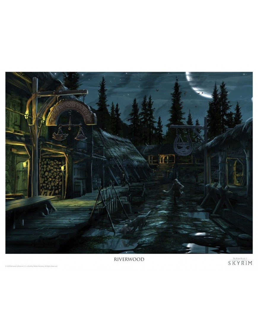 Official Elder Scrolls Skyrim Lithograph Set