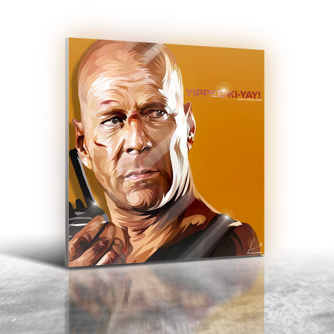 Die Hard - John McClane Frameless Art Painting (30x30cm)
