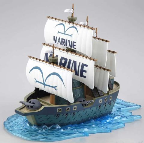 Anime One Piece Grand Ship Collection Marine Ship Model Kit