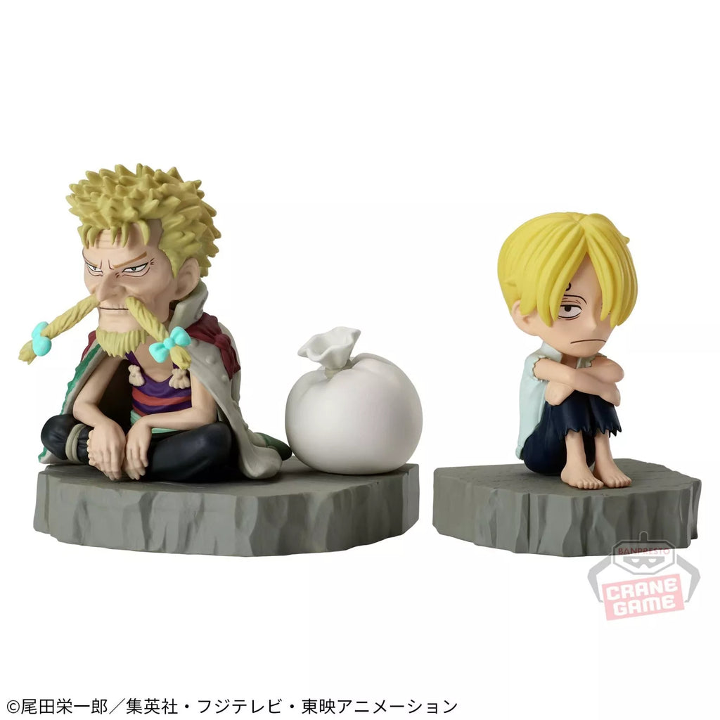 Anime One Piece Sanji & Zeff Figure - (7cm)