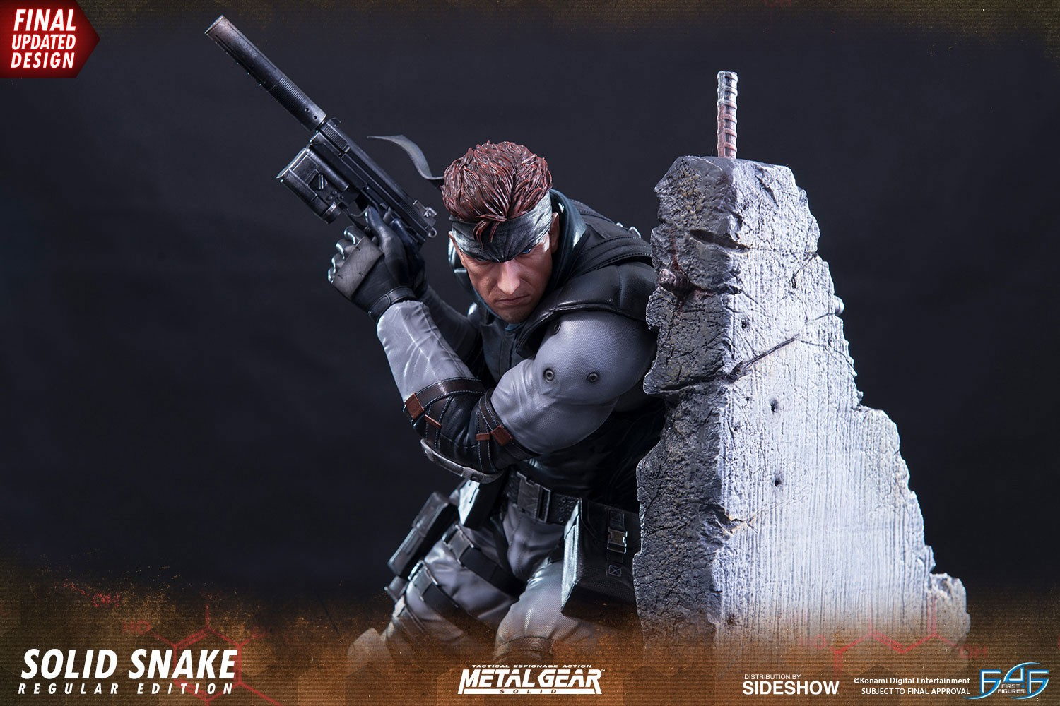 First 4 Figures Metal Gear Solid – Solid Snake (Regular Version) Statue (44cm)