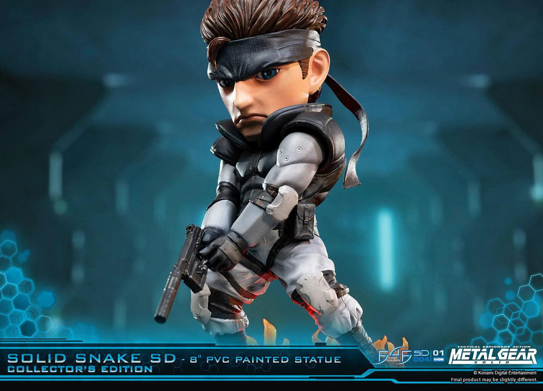 First 4 Figures Metal Gear Solid – Solid Snake SD 8" PVC Painted Statue (20cm)