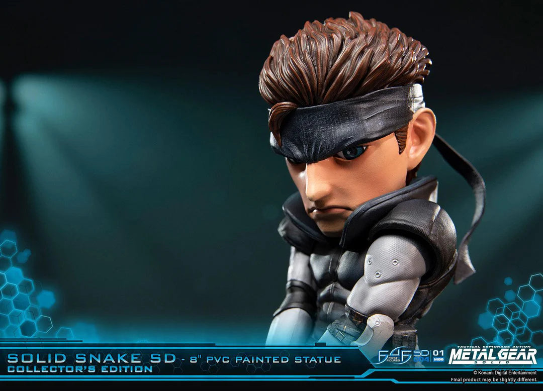 First 4 Figures Metal Gear Solid – Solid Snake SD 8" PVC Painted Statue (20cm)