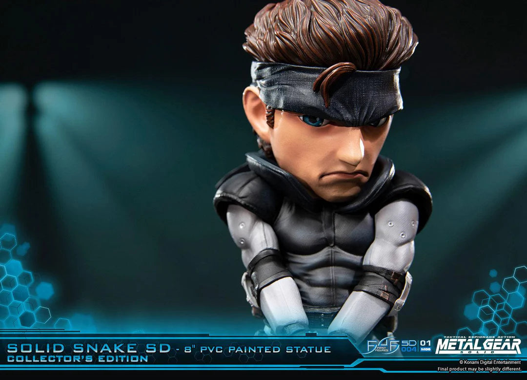 First 4 Figures Metal Gear Solid – Solid Snake SD 8" PVC Painted Statue (20cm)