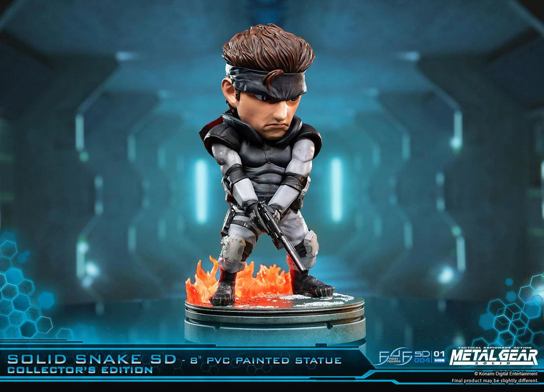 First 4 Figures Metal Gear Solid – Solid Snake SD 8" PVC Painted Statue (20cm)