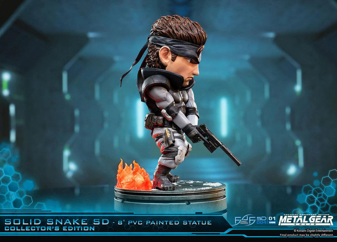 First 4 Figures Metal Gear Solid – Solid Snake SD 8" PVC Painted Statue (20cm)