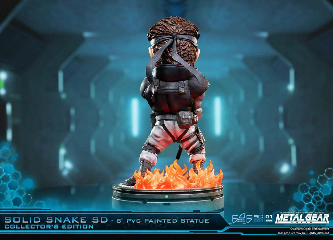 First 4 Figures Metal Gear Solid – Solid Snake SD 8" PVC Painted Statue (20cm)