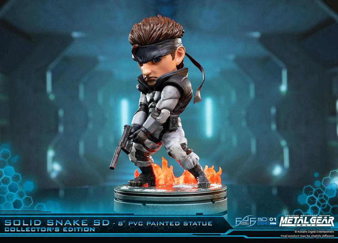 First 4 Figures Metal Gear Solid – Solid Snake SD 8" PVC Painted Statue (20cm)