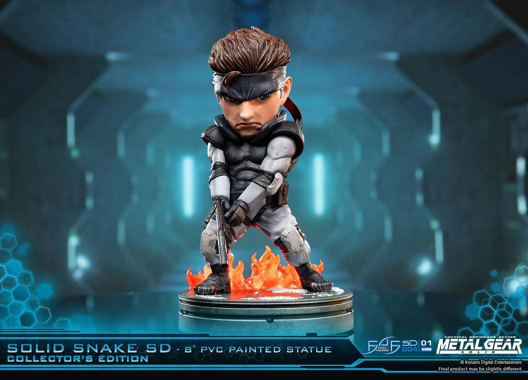First 4 Figures Metal Gear Solid – Solid Snake SD 8" PVC Painted Statue (20cm)