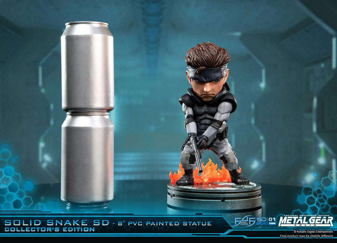 First 4 Figures Metal Gear Solid – Solid Snake SD 8" PVC Painted Statue (20cm)