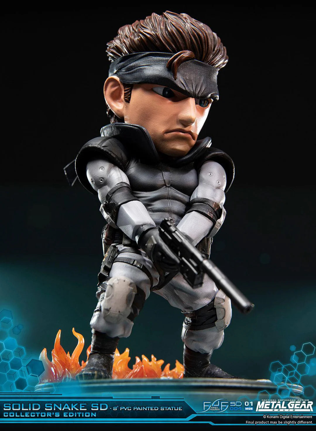 First 4 Figures Metal Gear Solid – Solid Snake SD 8" PVC Painted Statue (20cm)