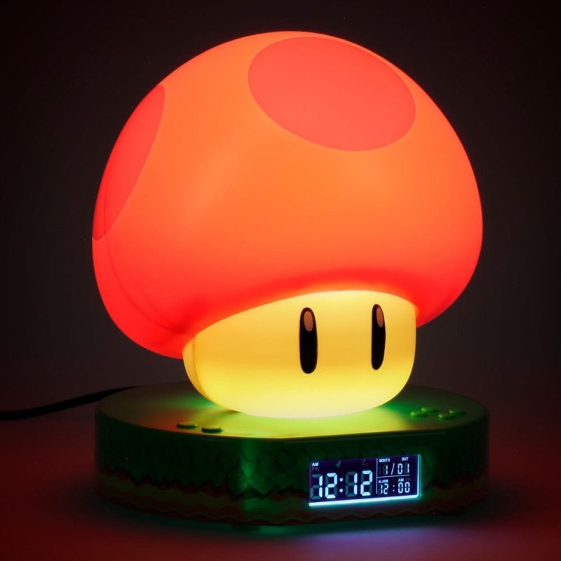 Super Mario Alarm Clock Super Mushroom Light