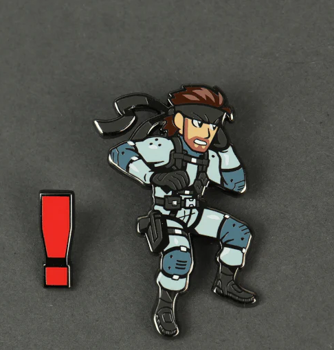 Official Metal Gear Solid 2 Snake Pin Pack