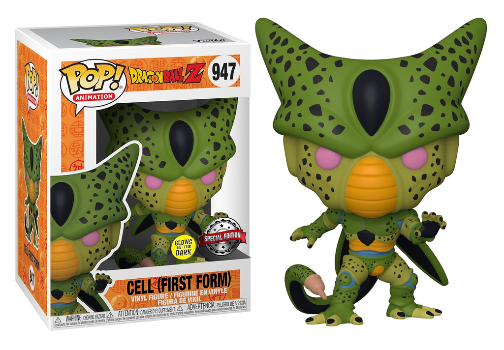 Funko Pop Anime Dragonball Z Cell First Form (Special Edition + Glows in the Dark)