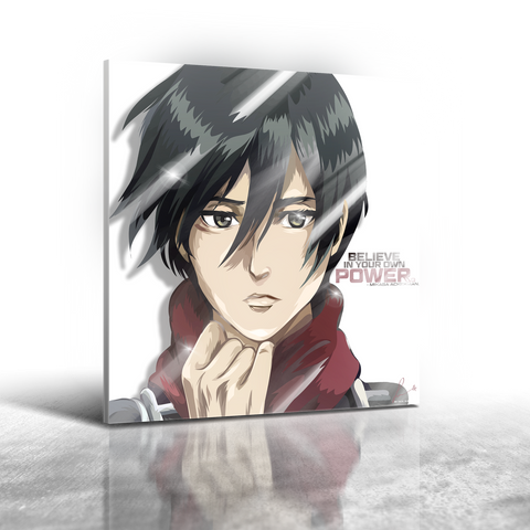 Anime Attack on Titan Mikasa Ackerman Frameless Art Painting (30x30cm)