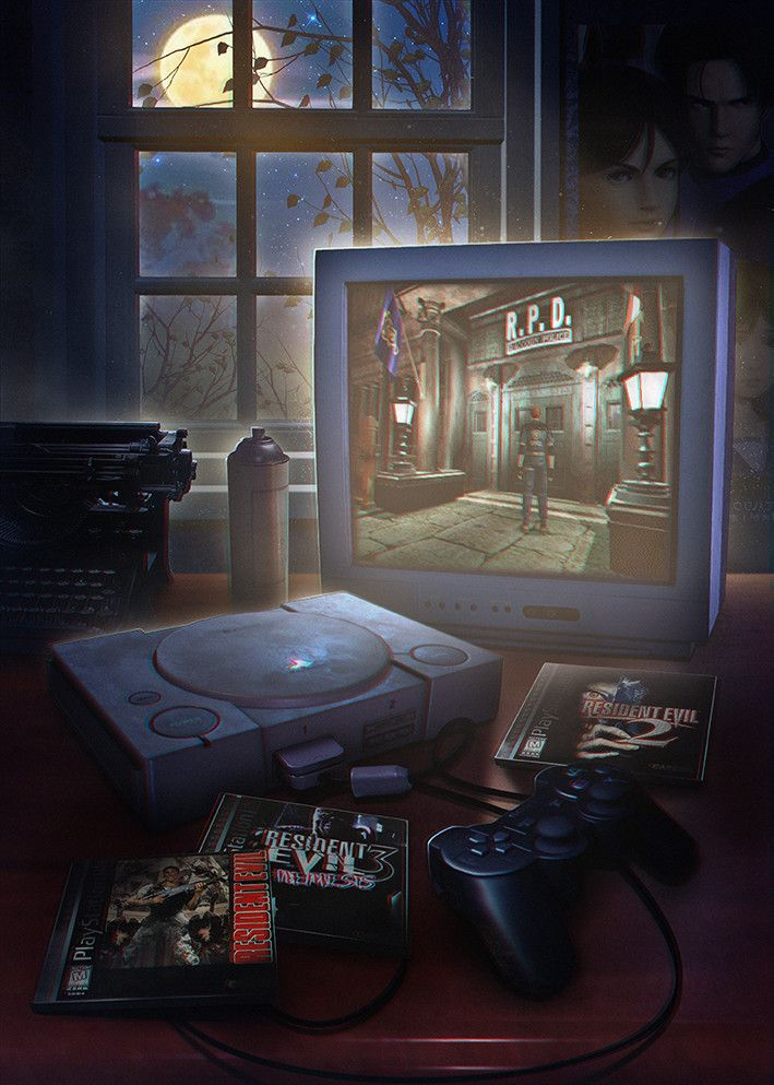 Resident Evil First Generation Decorative Painting Wall Wooden Posters (28x43cm)