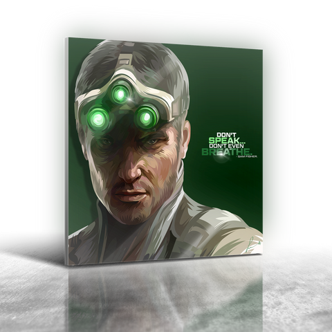 Splinter Cell - Sam Fisher Frameless Art Painting (30x30cm)
