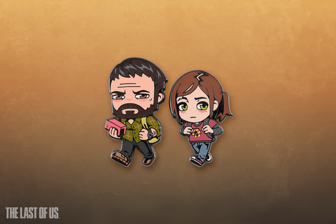Official The Last of Us Joel and Ellie Pin Set